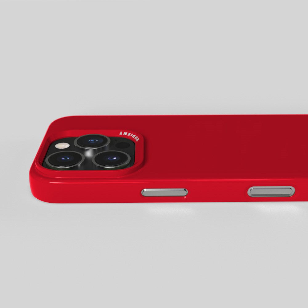 Nudient Thin Case iPhone 16 Pro Deksel - MagSafe Kompatibel - Cherry Red Gloss
