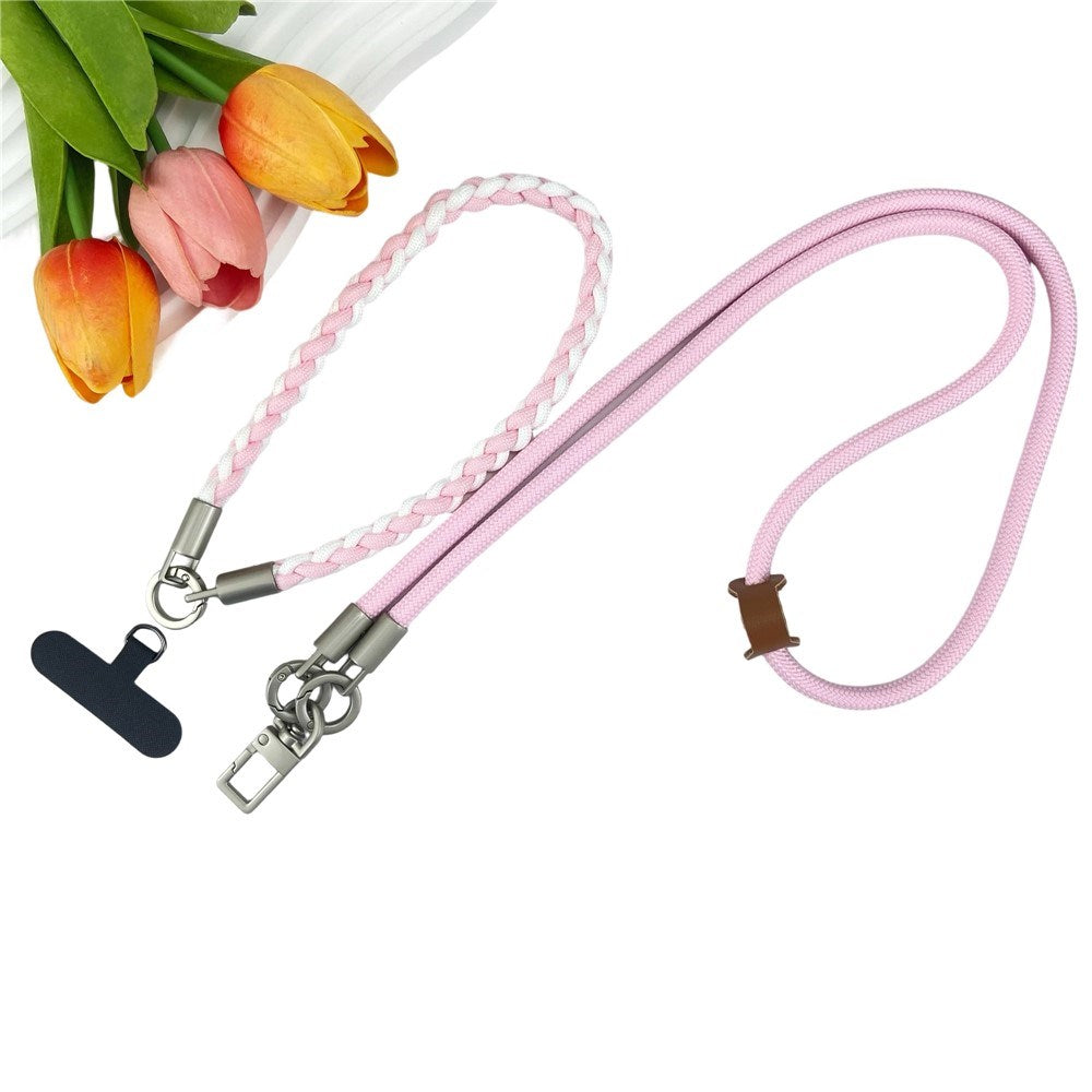 Flettet 3-i-1 Mobilstrop - 90cm / 30cm - Rosa