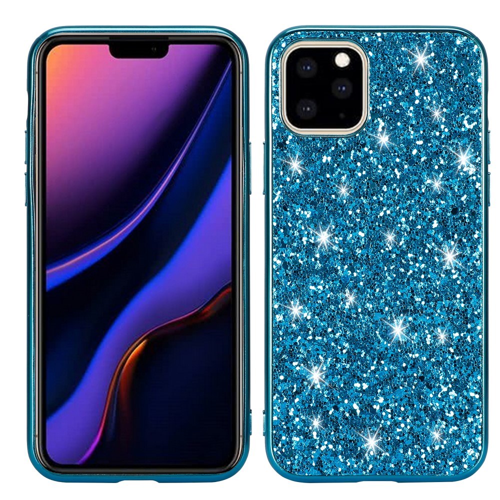 EIDERWOOD iPhone 11 Pro Max Glitter Hybrid Deksel - Blå