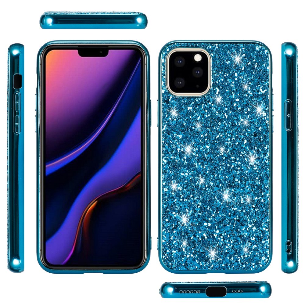 EIDERWOOD iPhone 11 Pro Max Glitter Hybrid Deksel - Blå