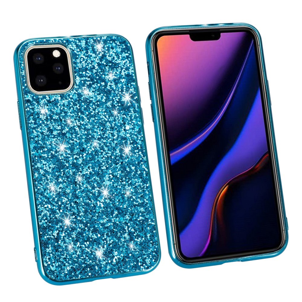 EIDERWOOD iPhone 11 Pro Max Glitter Hybrid Deksel - Blå
