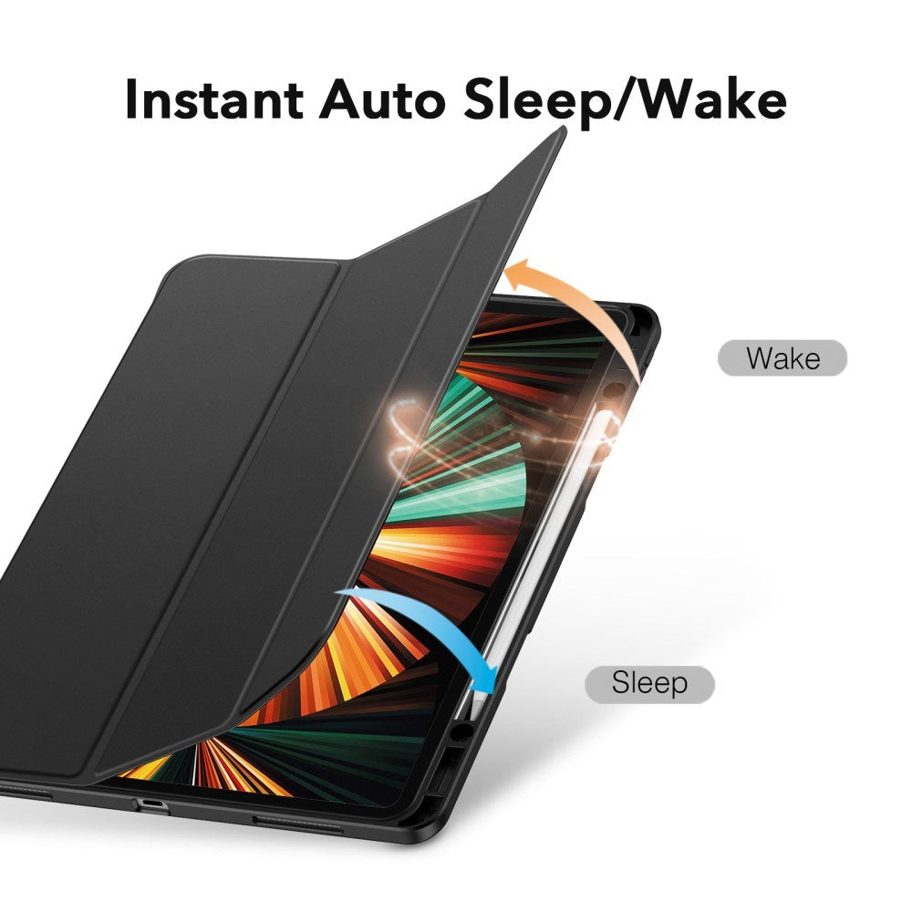 iPad Pro 12.9 (2022 / 2021 / 2020) ESR Rebound Plastik Deksel - Svart