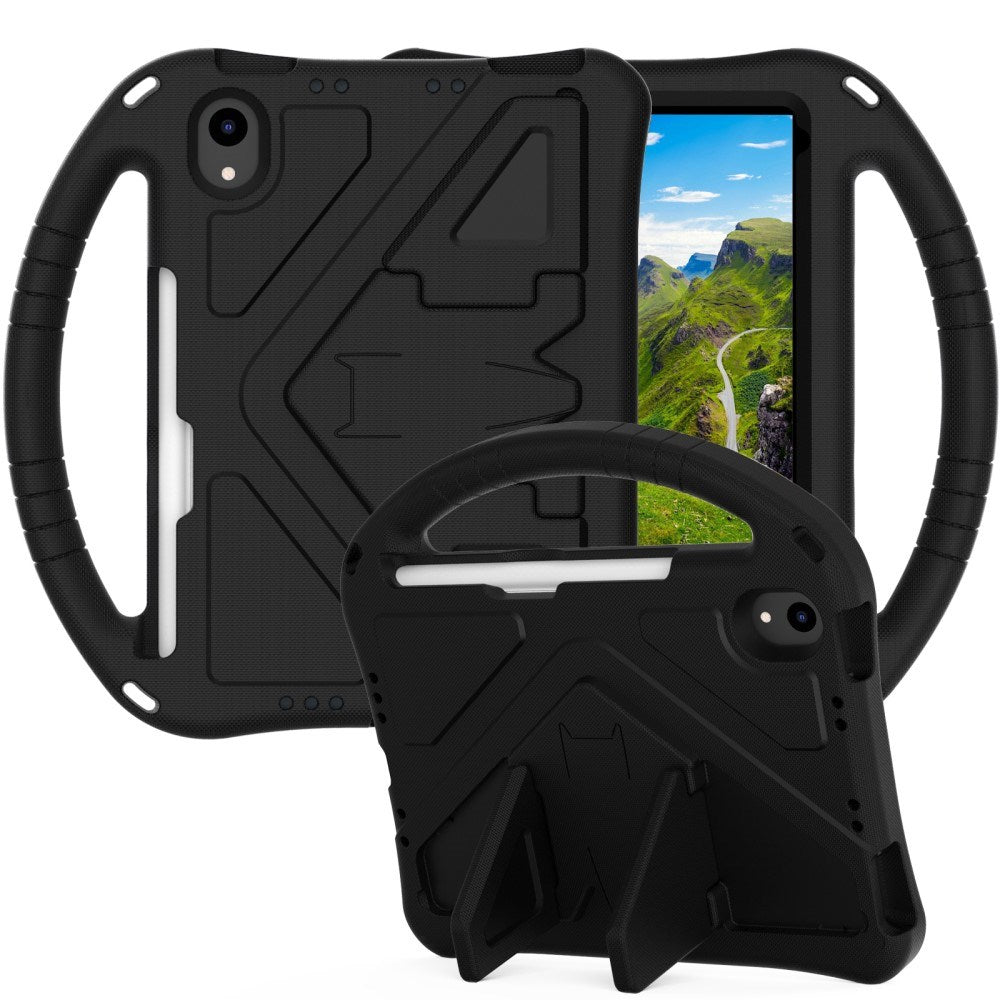 EIDERWOOD iPad mini (2024) / mini (2021) Barneskrin med Kickstand - Svart