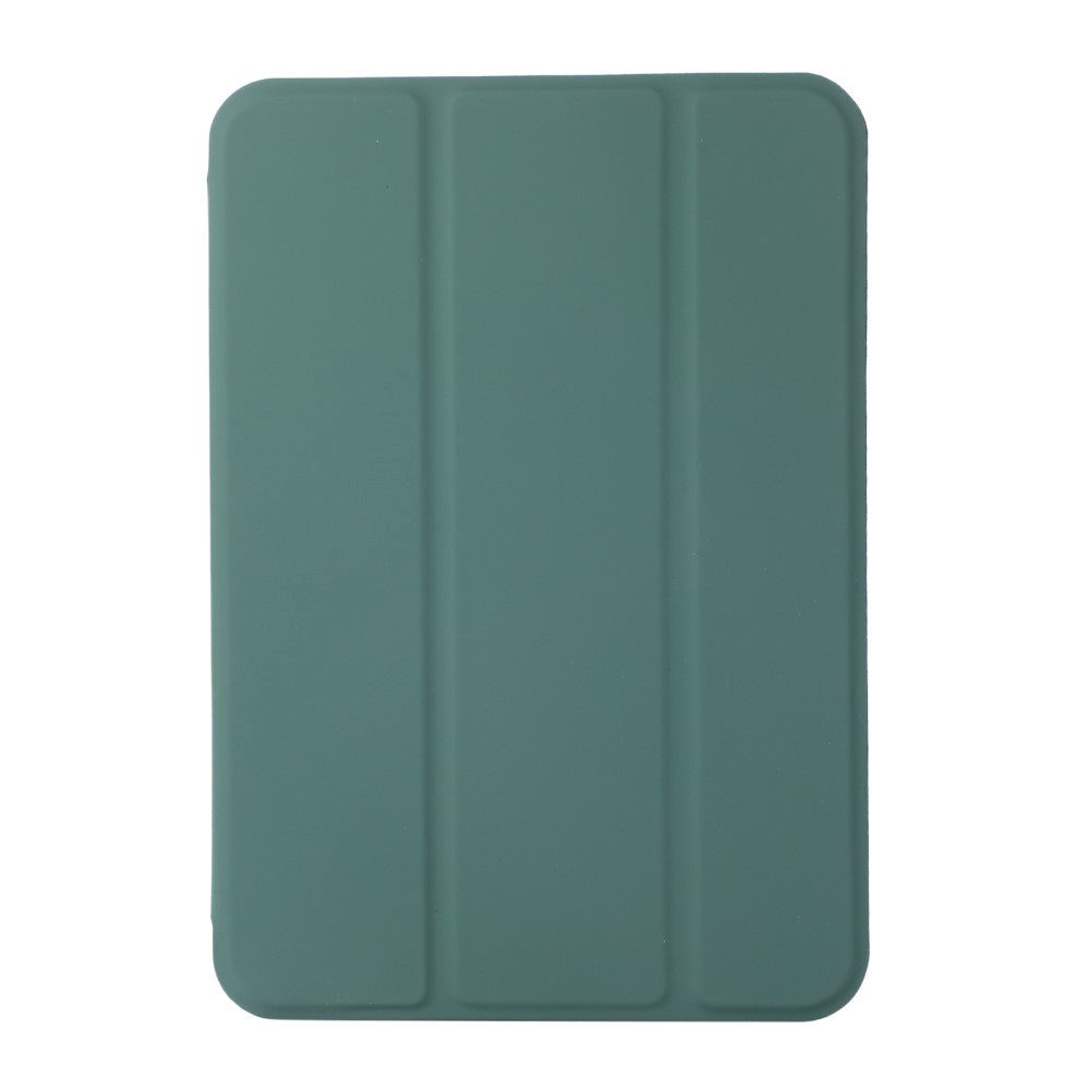 iPad Mini (2024 / 2021) Magnetisk Tri-Fold Flip Deksel - Mørk Grønn