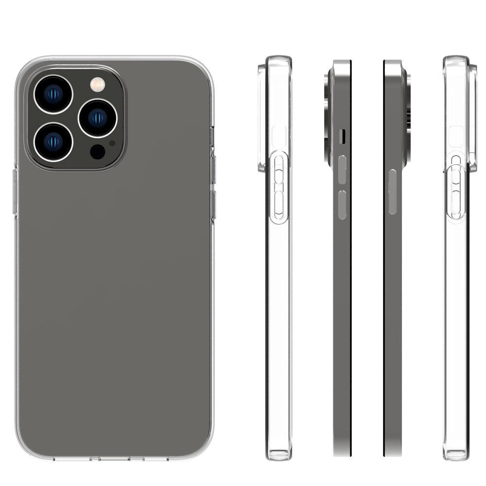 iPhone 14 Pro Max Ultra Slim Fleksibelt Plastdeksel - Gjennomsiktig