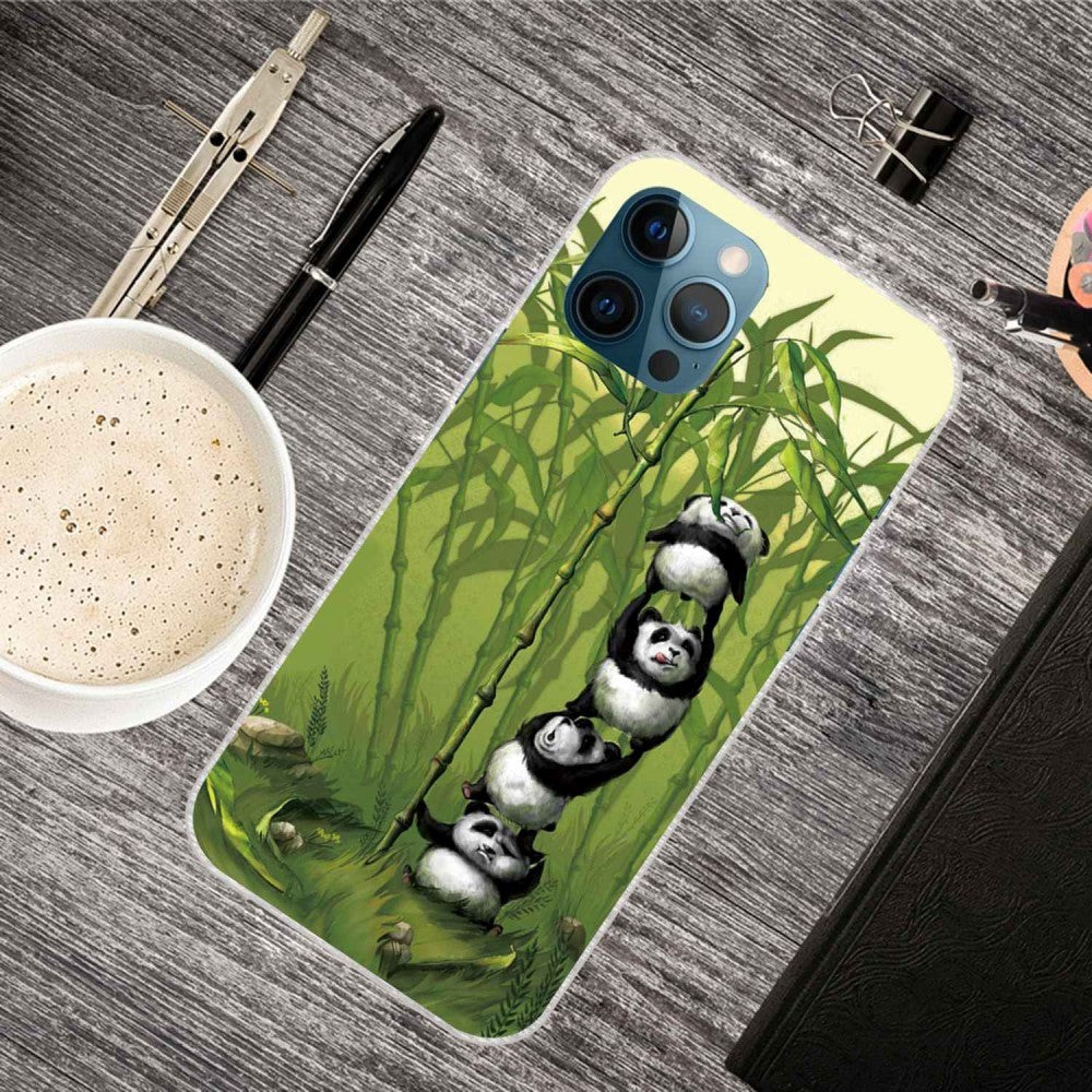 iPhone 14 Pro Fleksibelt Mykt Plast Bakdeksel - Pandaer