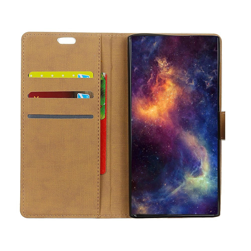 Samsung Galaxy S10e Slim Wallet Skinndeksel med Lommebok Svart
