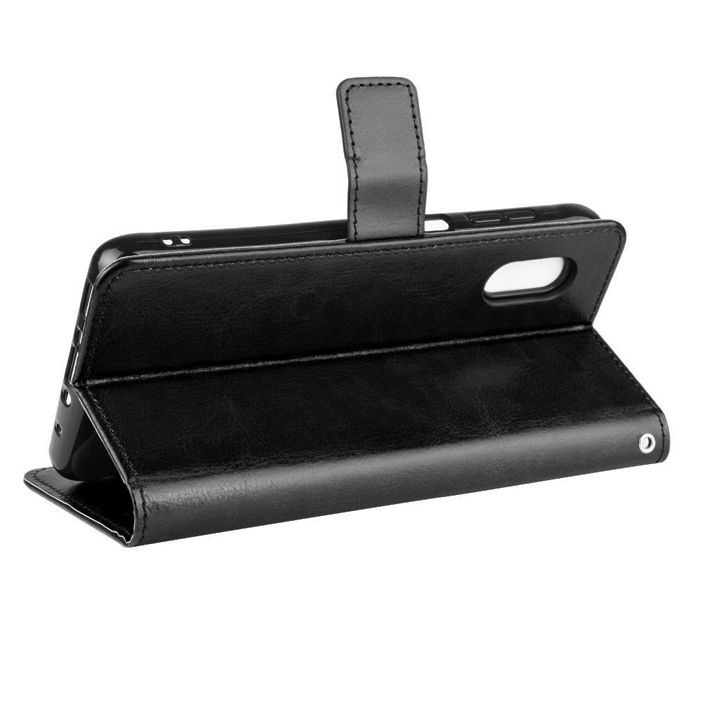 EIDERWOOD Samsung Galaxy Xcover Pro Kunstskinn Flip Deksel m. Strop - Svart