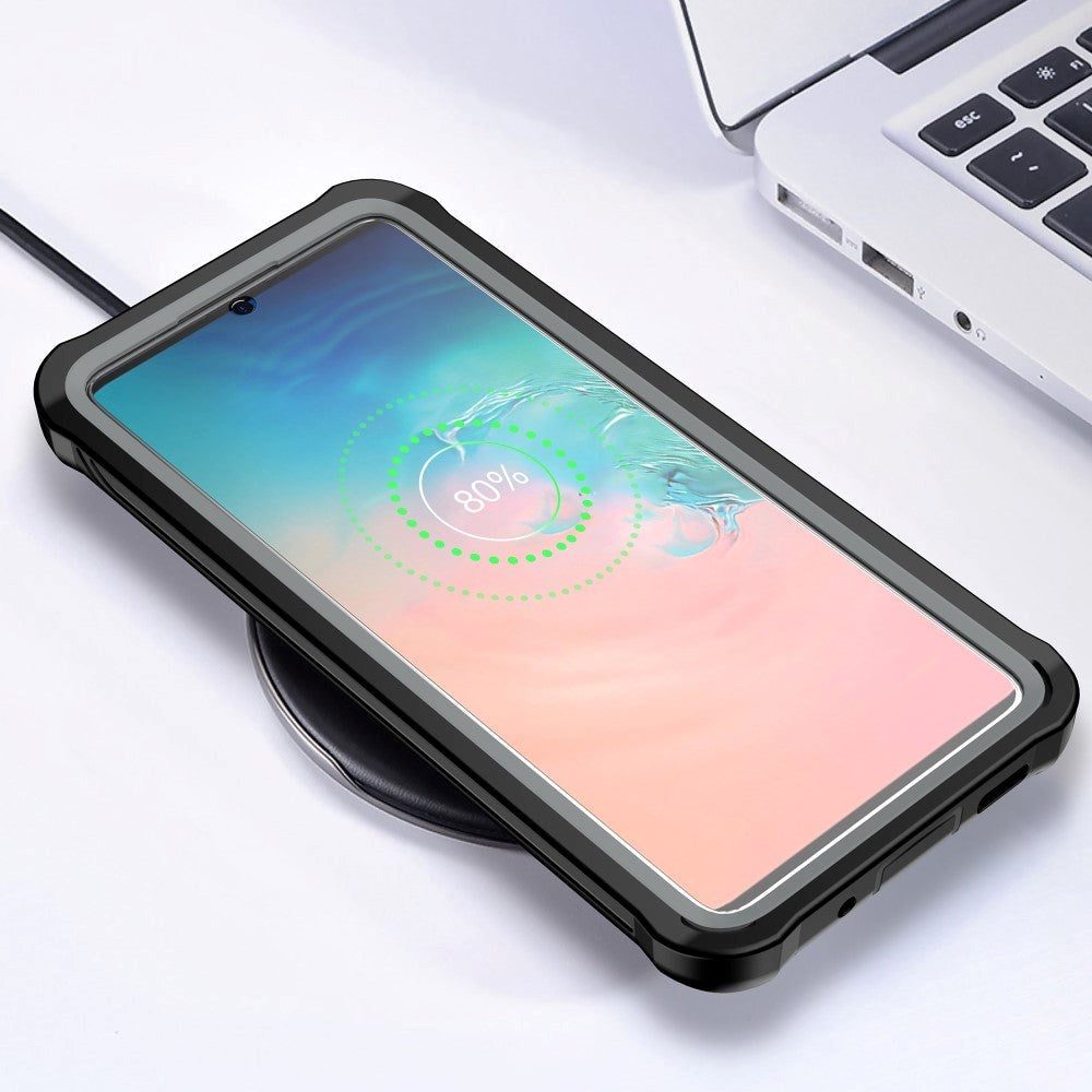 Samsung Galaxy S20 Heavy Duty Case - Håndverker Deksel - Gjennomsiktig / Svart