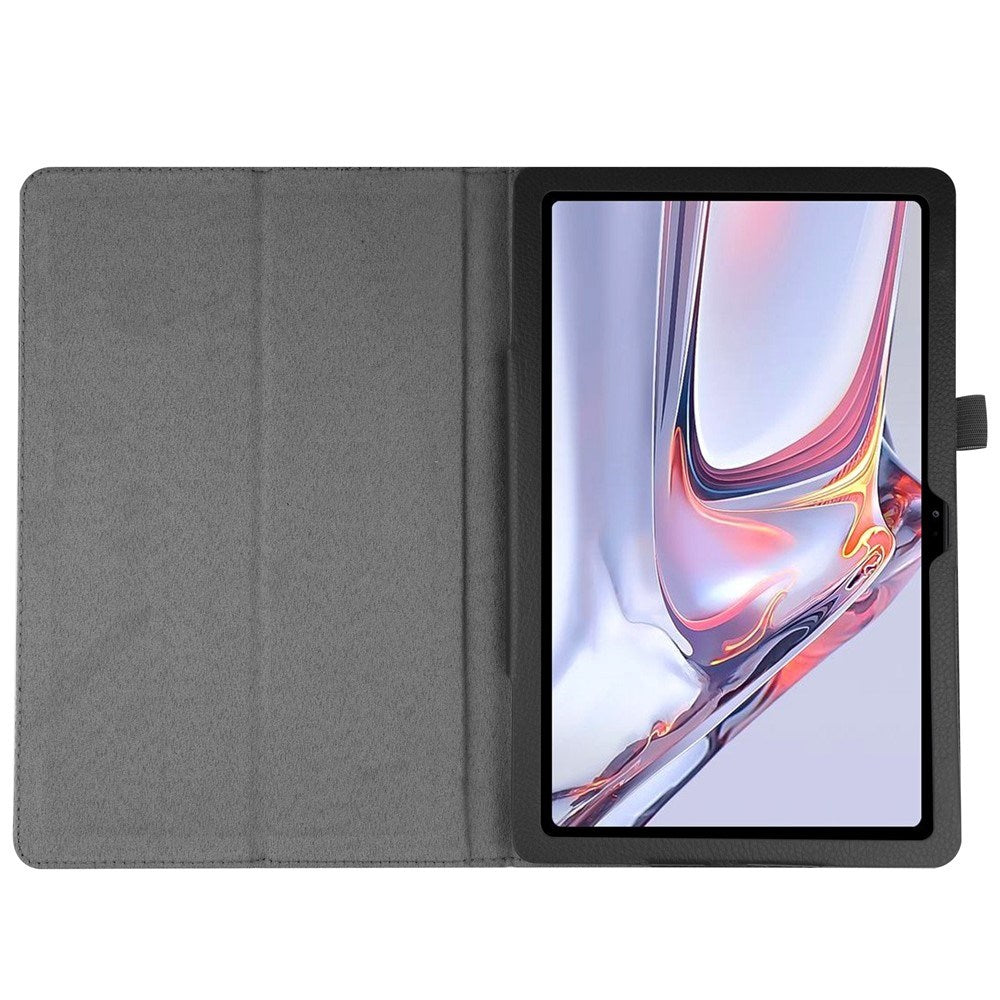 Samsung Galaxy Tab A7 10,4" (2022/2020) EIDERWOOD Litchi Nettbrettdeksel med Stativfunksjon - Svart