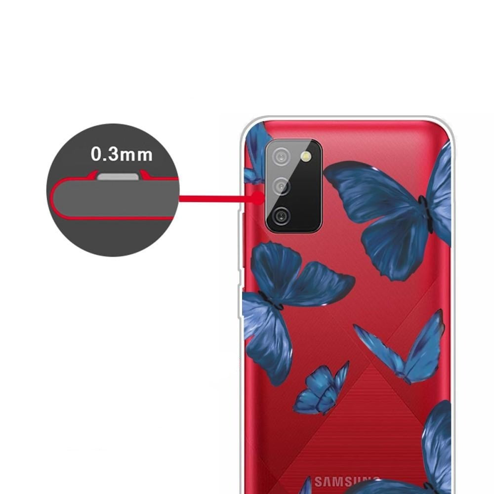 Samsung Galaxy A02s Fleksibelt Plastikkdeksel - Sommerfugler Print