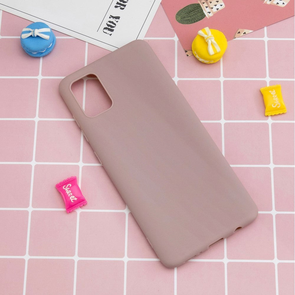 Samsung Galaxy A02s Mat Fleksibel Deksel - Blush Pink
