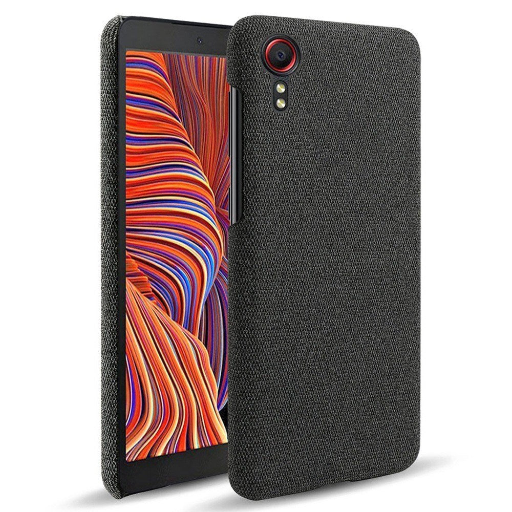 EIDERWOOD Samsung Galaxy Xcover 5 Stoffbelagt Plast Deksel - Svart