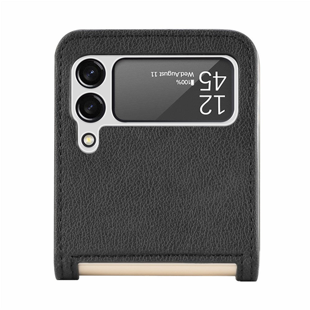 EIDERWOOD Samsung Galaxy Z Flip3 (5G) Kunstskinn Deksel - Kortholder - Svart