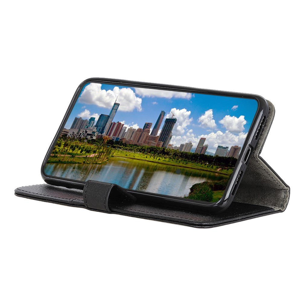 Samsung Galaxy A13 (4G) Litchi Skinn Deksel - Svart