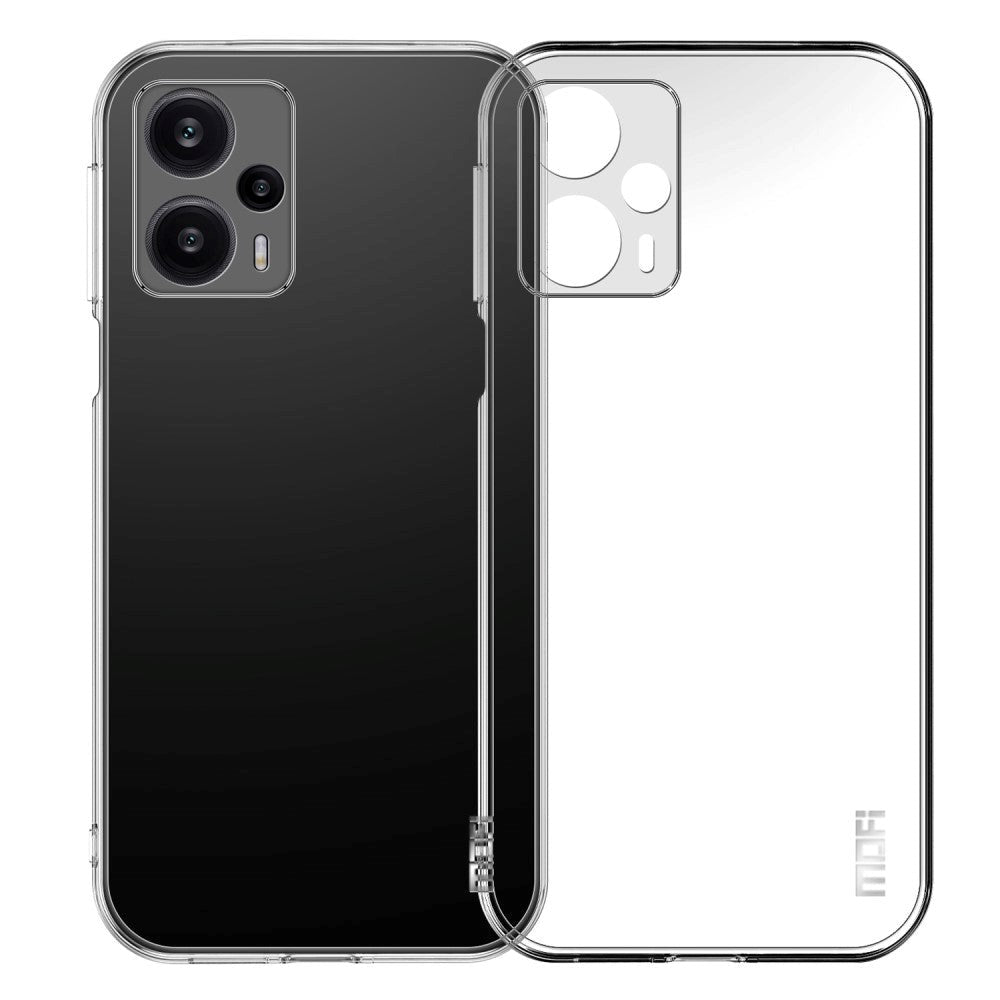 Xiaomi Poco F5 MOFI Fleksibelt Plastdeksel - Gjennomsiktig