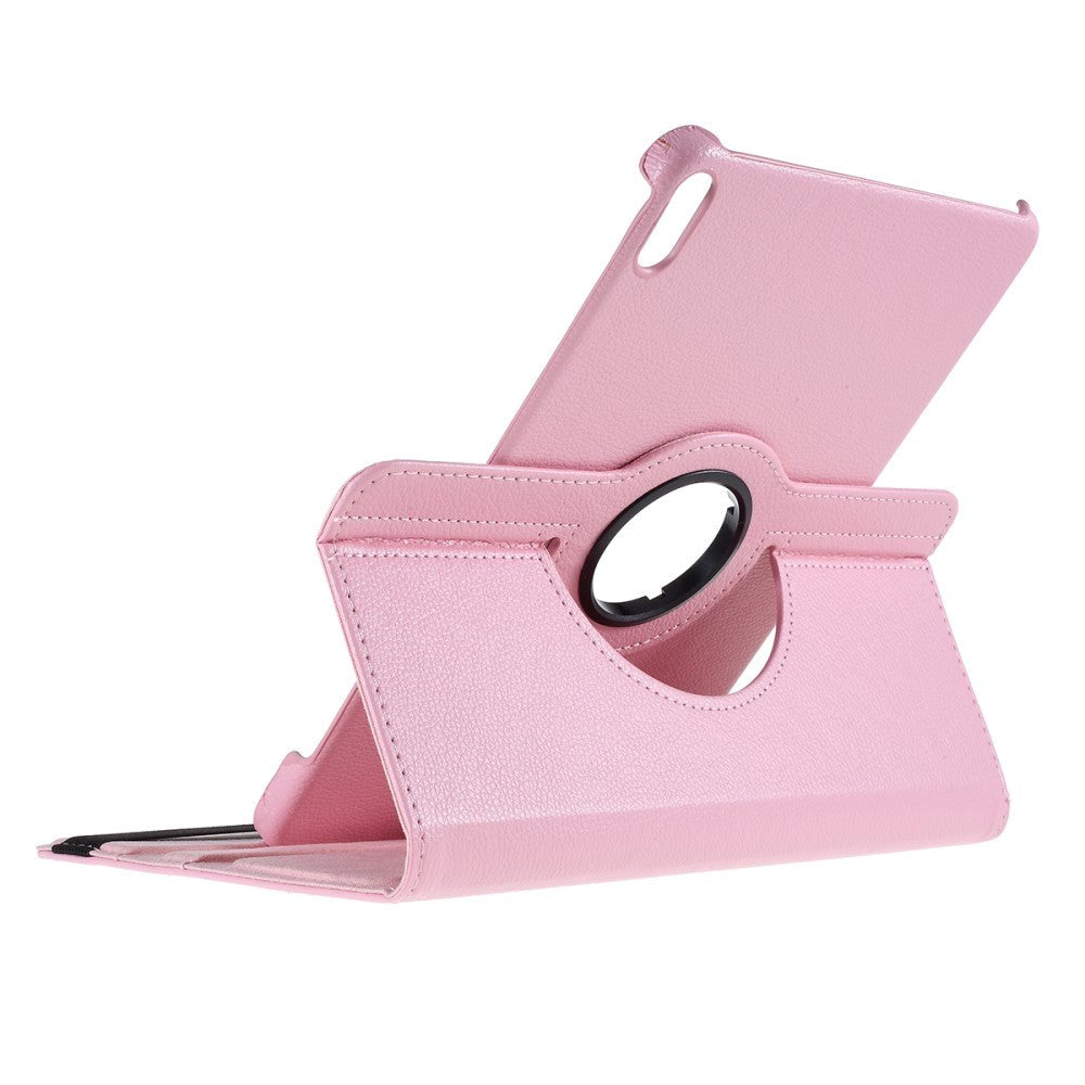 Huawei MatePad Pro 10.8" Klassisk PU Skinndeksel m. 360° Ståfunksjon - Lyserosa