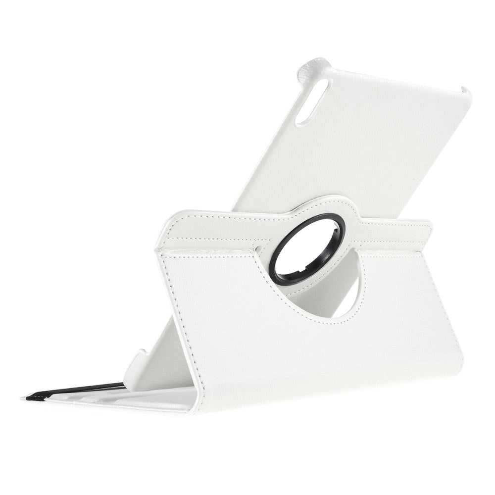 Huawei MatePad Pro 10.8" Klassisk PU Skinndeksel m. 360° Ståfunksjon - Hvit