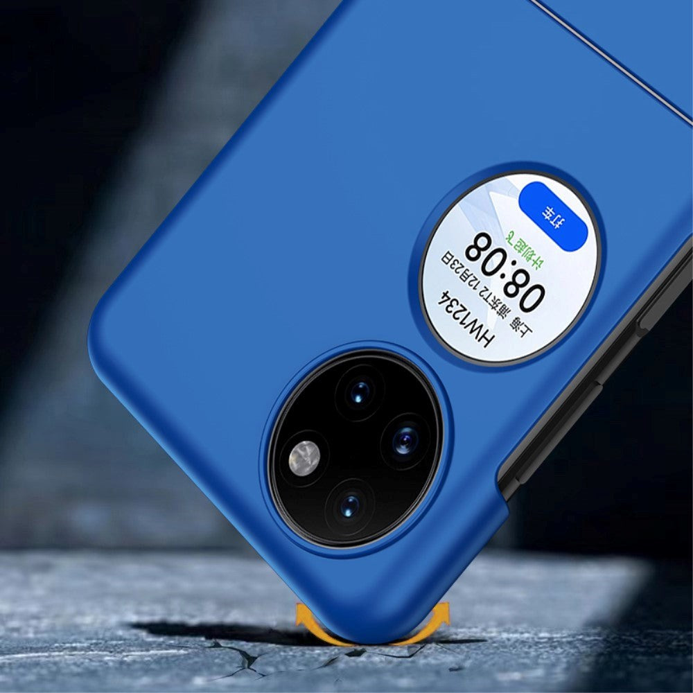 Huawei P50 Pocket Hard Plast Deksel m. Gummibelagt Overflate - Rosa