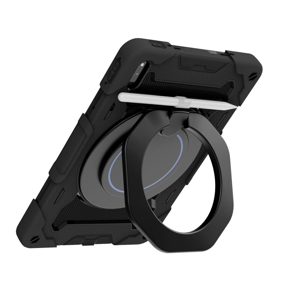 Huawei MatePad 11 Håndverksdeksel - Stativfunksjon, Håndholder & Penneholder - Svart