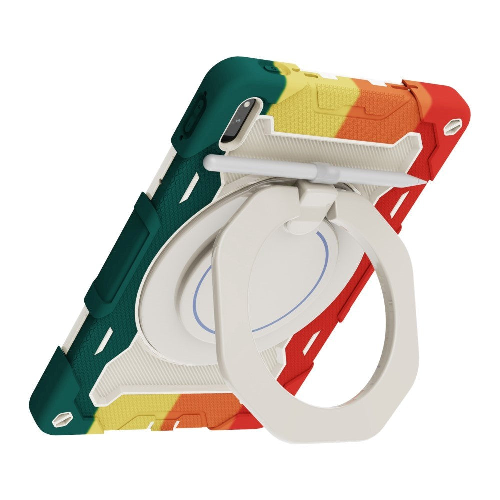 Huawei MatePad 11 Håndverksdeksel - Stativfunksjon, Håndholder & Penneholder - Hvit / Grønn / Rød