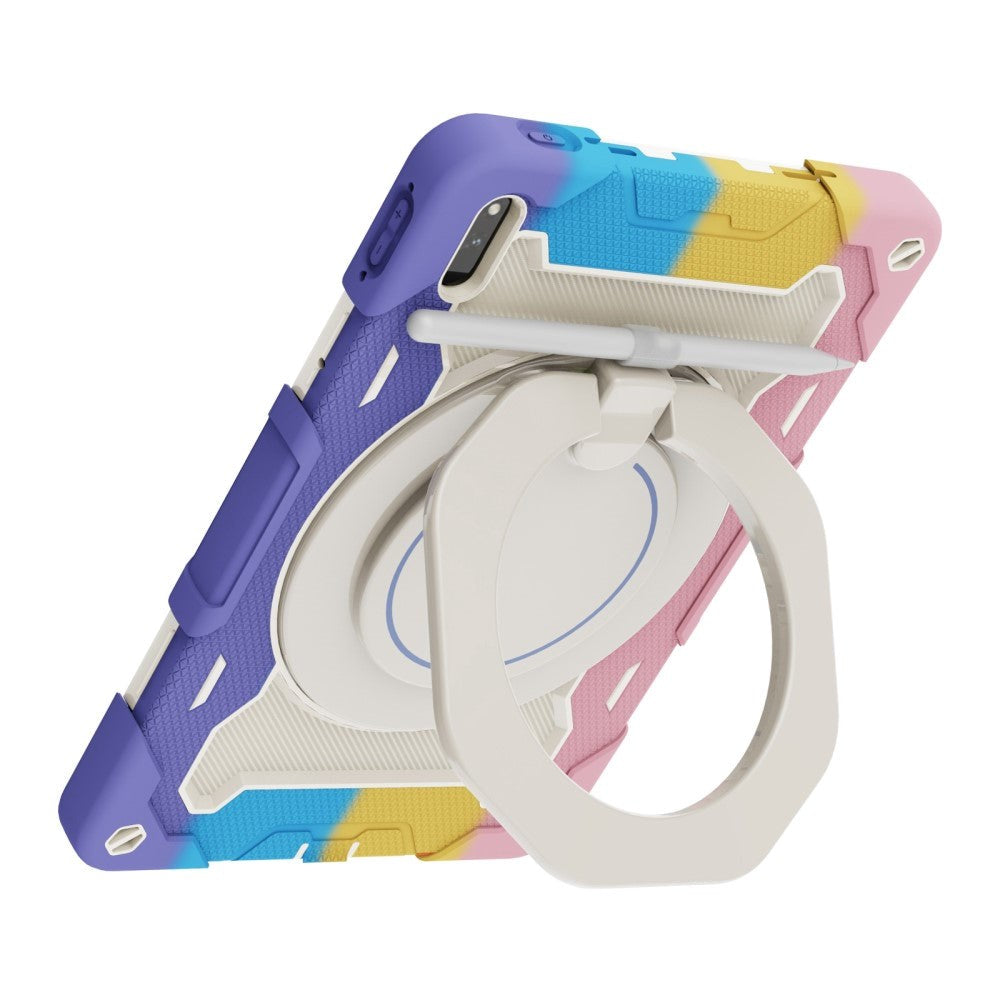 Huawei MatePad 11 Håndverksdeksel - Stativfunksjon, Håndholder & Penneholder - Hvit / Multi