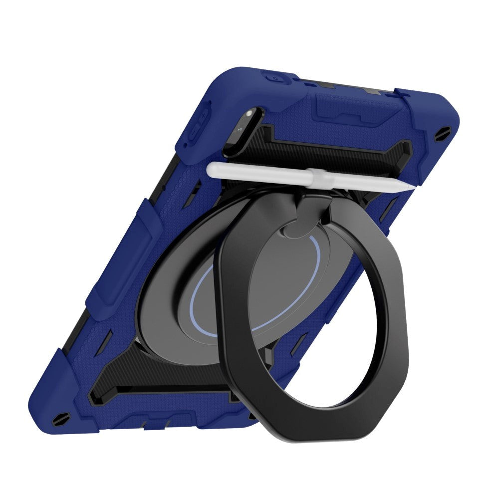 Huawei MatePad 11 Håndverksdeksel - Stativfunksjon, Håndholder & Penneholder - Blå