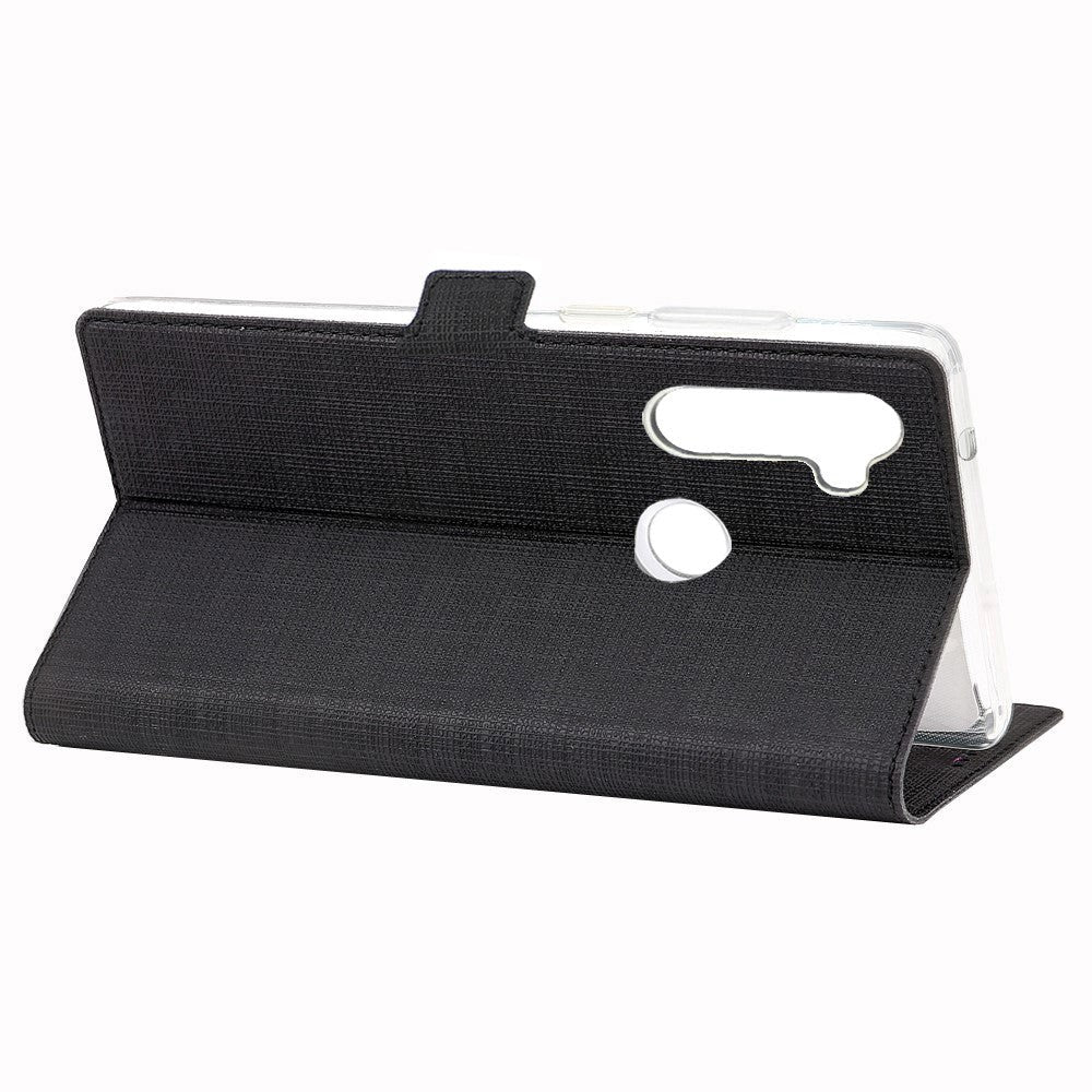 Motorola Moto G Pro VILI DMX PU Skinndeksel m. Kortholder & Riflet Tekstur Sort