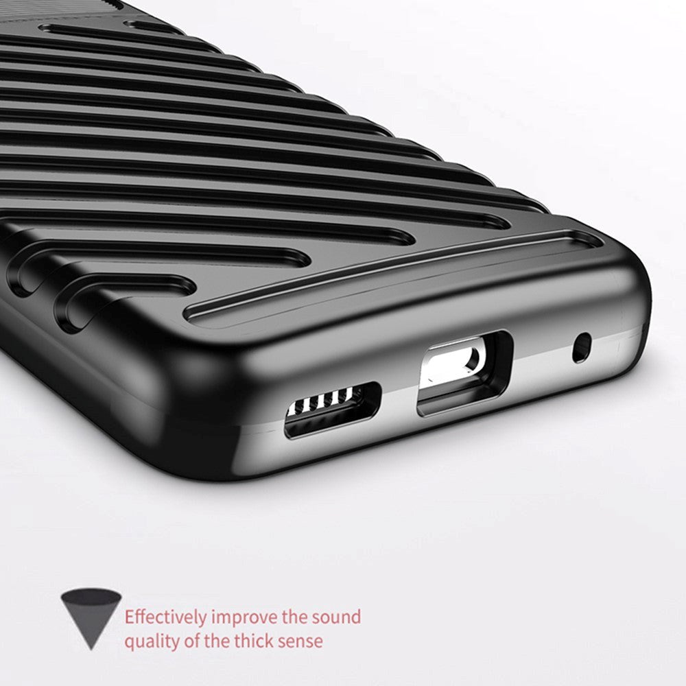 Motorola Moto G60 Thunder Series Twill Plast Deksel - Svart