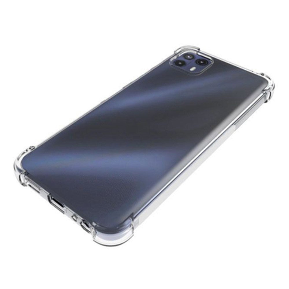 EIDERWOOD Motorola Moto G50 Plast Deksel m. Støtdempende Hjørner - Gjennomsiktig