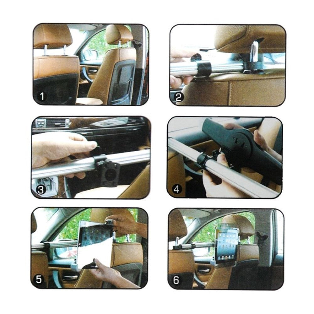 Nettbrett Holder til Bil 7-12" - Silver / Black