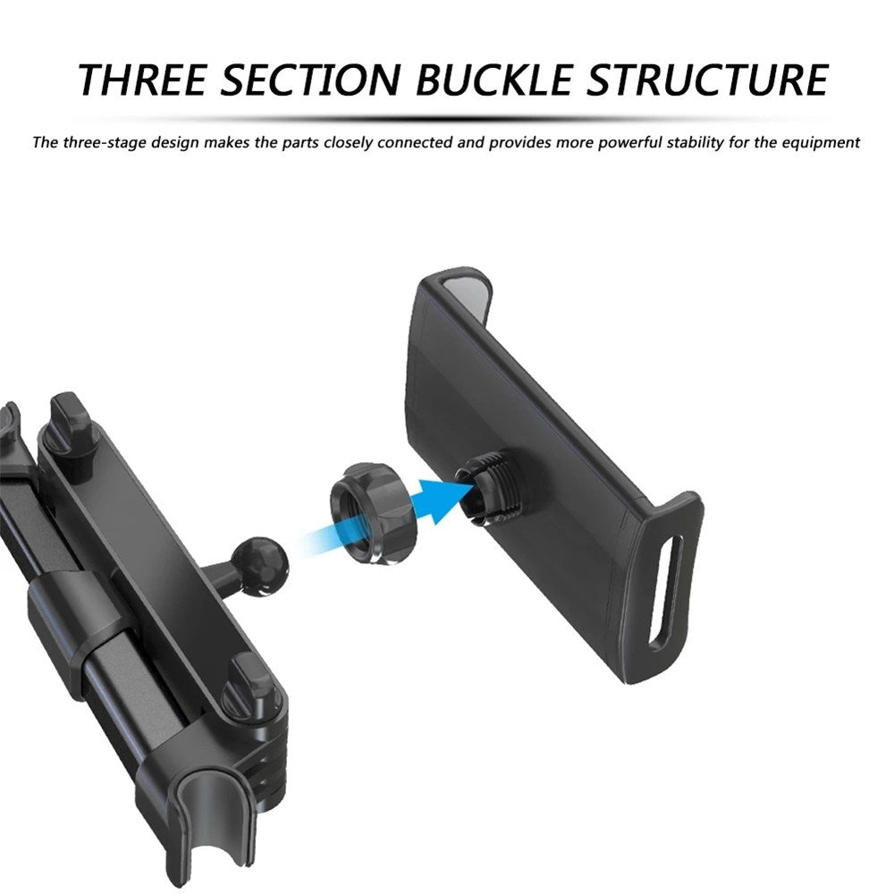 Baksete Car Mount For Bilens Nakkestøtte - Maks Mobil: 195mm x 100mm - Rød