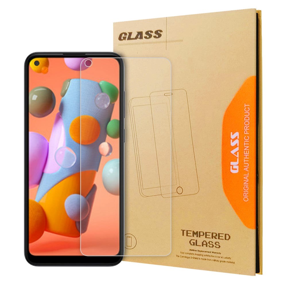 Samsung Galaxy M11 Herdet Beskyttelsesglass - Case Friendly - Gjennomsiktig