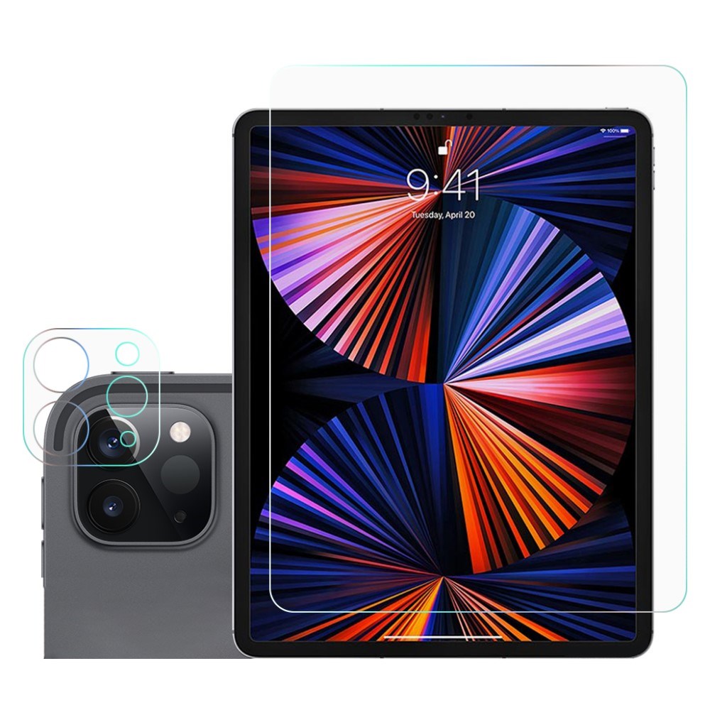 iPad Pro 12.9" (2022-2020) Skjermbeskytter + Kameralinsebeskytter