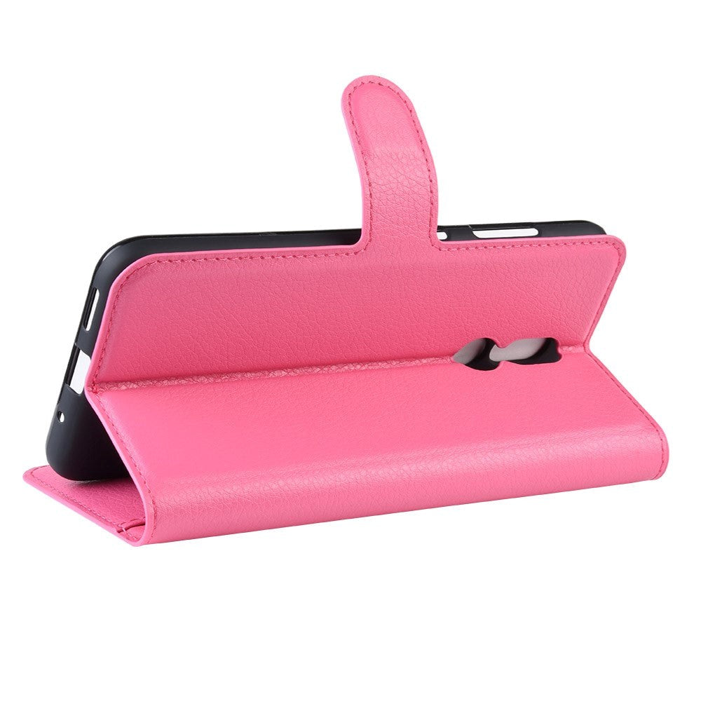 Nokia 3.2 Skinn Flip Deksel m. Lommebok - Rosa