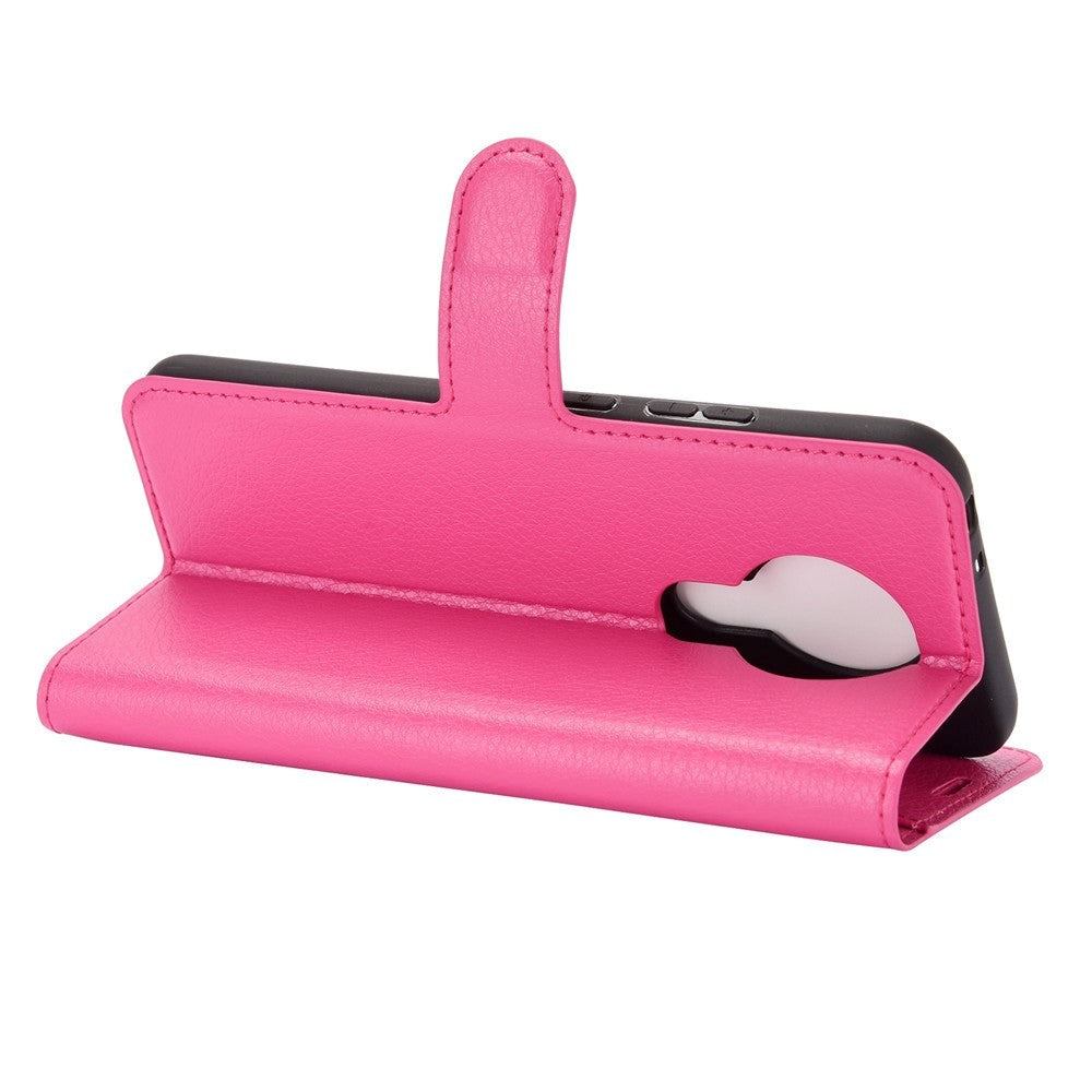 Nokia 3.4 Klassisk PU Skinndeksel m. Lommebok - Rosa