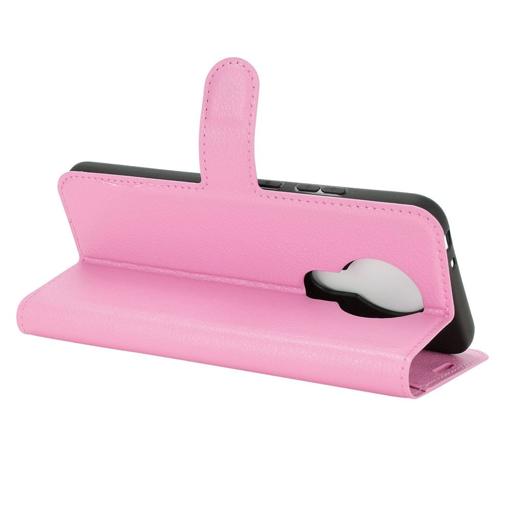 Nokia 3.4 Klassisk PU Skinndeksel m. Lommebok - Pink