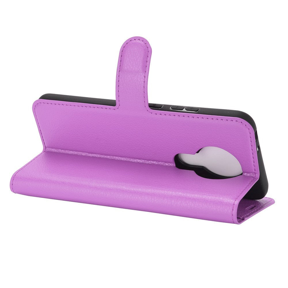Nokia 3.4 Klassisk PU Skinndeksel m. Lommebok - Lilla