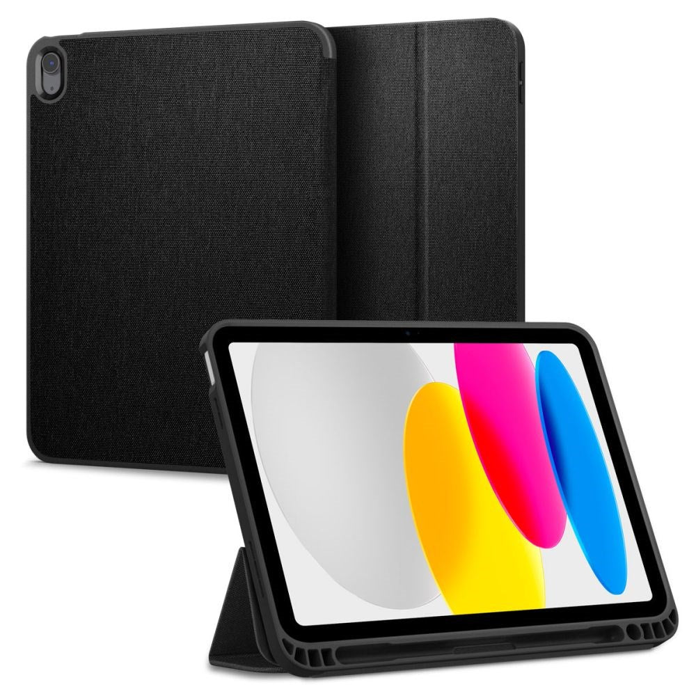 iPad 11" (2025) / iPad 10.9" (2024/2022) Spigen Urban Fit Stoff Deksel - Svart