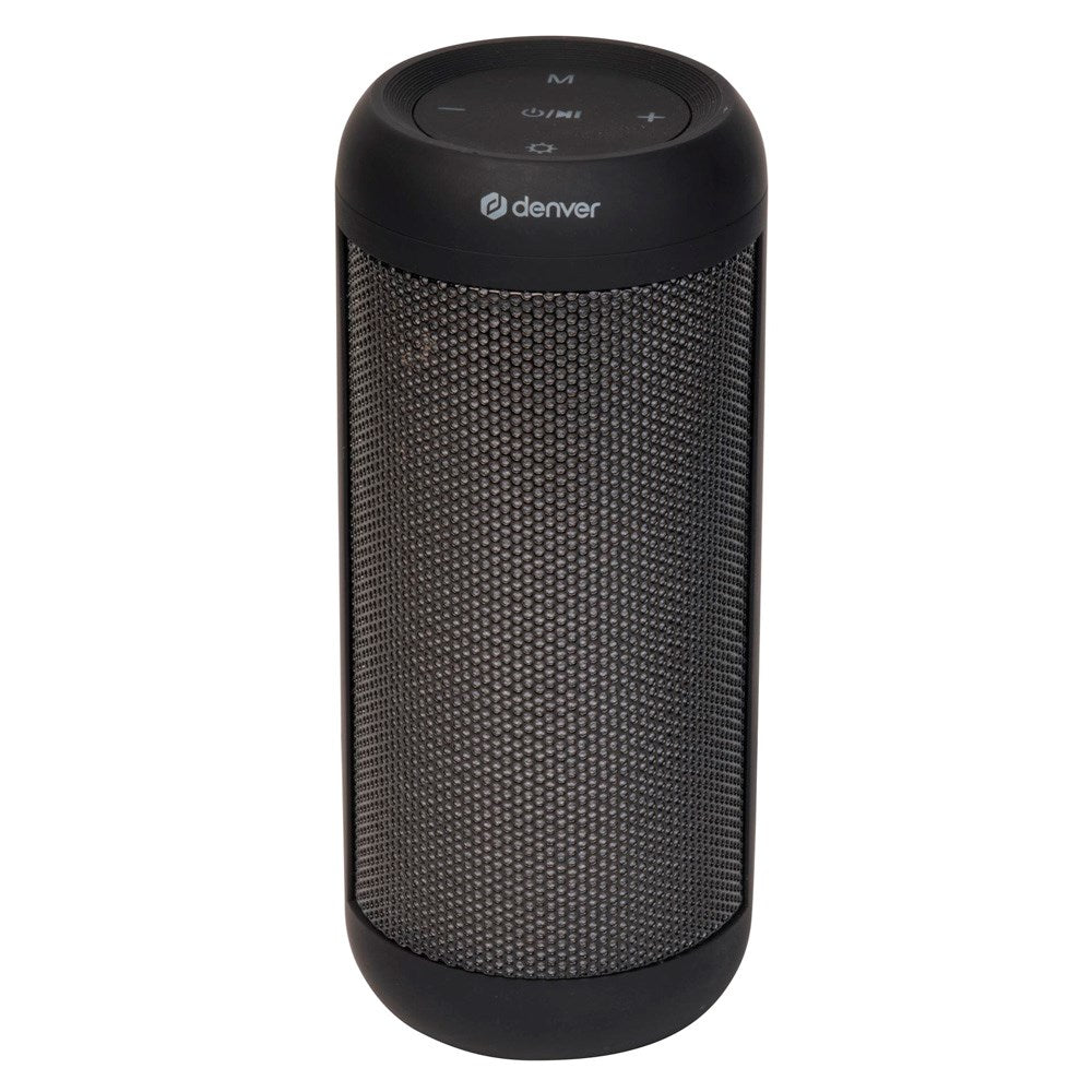 Denver Trådløs Bluetooth Høyttaler 1200mAh med RGB LED-Lys - Svart