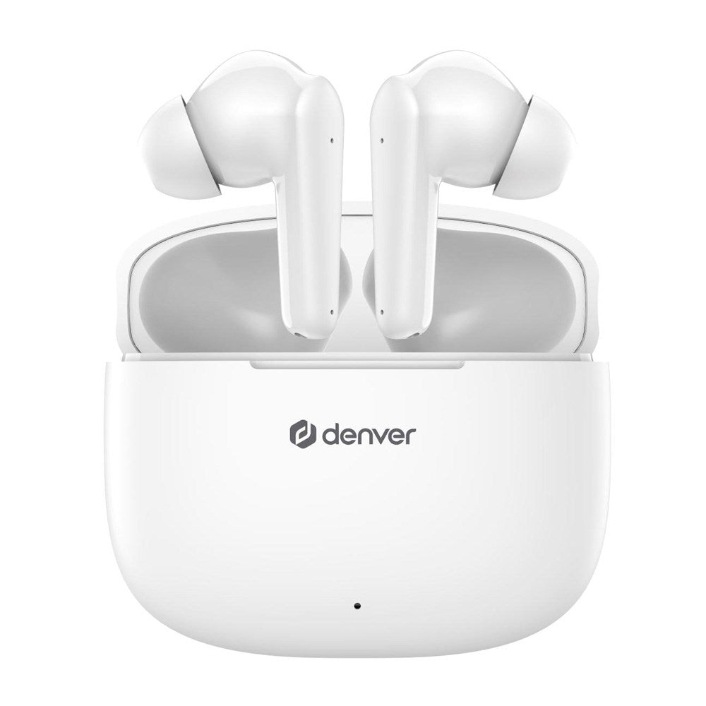 Denver True Wireless Hodetelefoner - In-Ear - Hvit