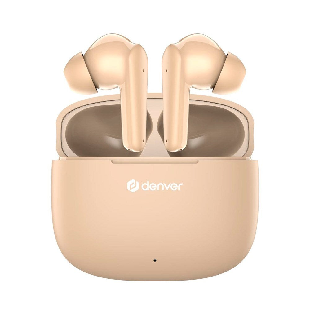 Denver True Wireless Hodetelefoner - In-Ear - Beige