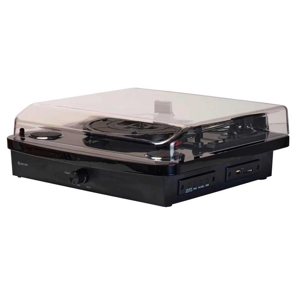 Denver VPL-230 Platespiller med 2 x 10W Innebygde Høyttalere - Svart