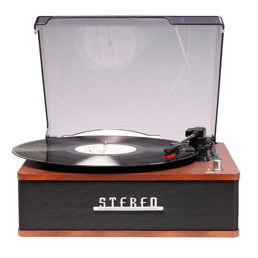 Denver VPB-262 Retro Platespiller med Bluetooth & 2 x 20W Innebygde Høyttalere - Svart / Brun