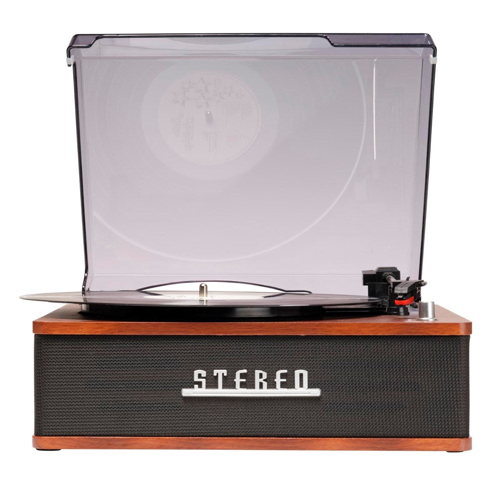 Denver VPB-262 Retro Platespiller med Bluetooth & 2 x 20W Innebygde Høyttalere - Svart / Brun