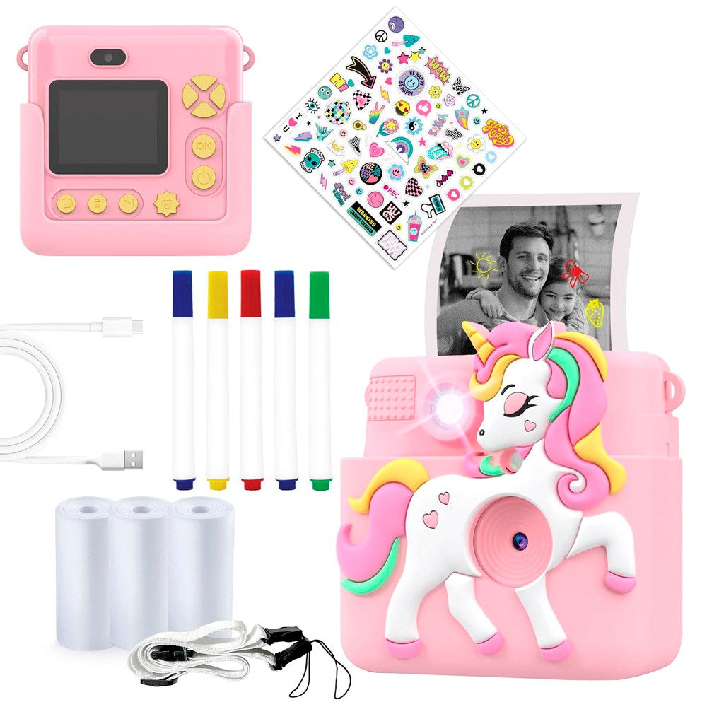 Denver KPC-1363 Digitalt Barnekamera med Innebygd Termisk Skriver - Rosa