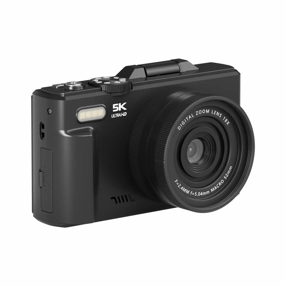 Denver Digitalkamera med 3" IPS-Vippeskjerm - 16 MP CMOS - Autofokus / Slow Motion / Timelapse - Svart