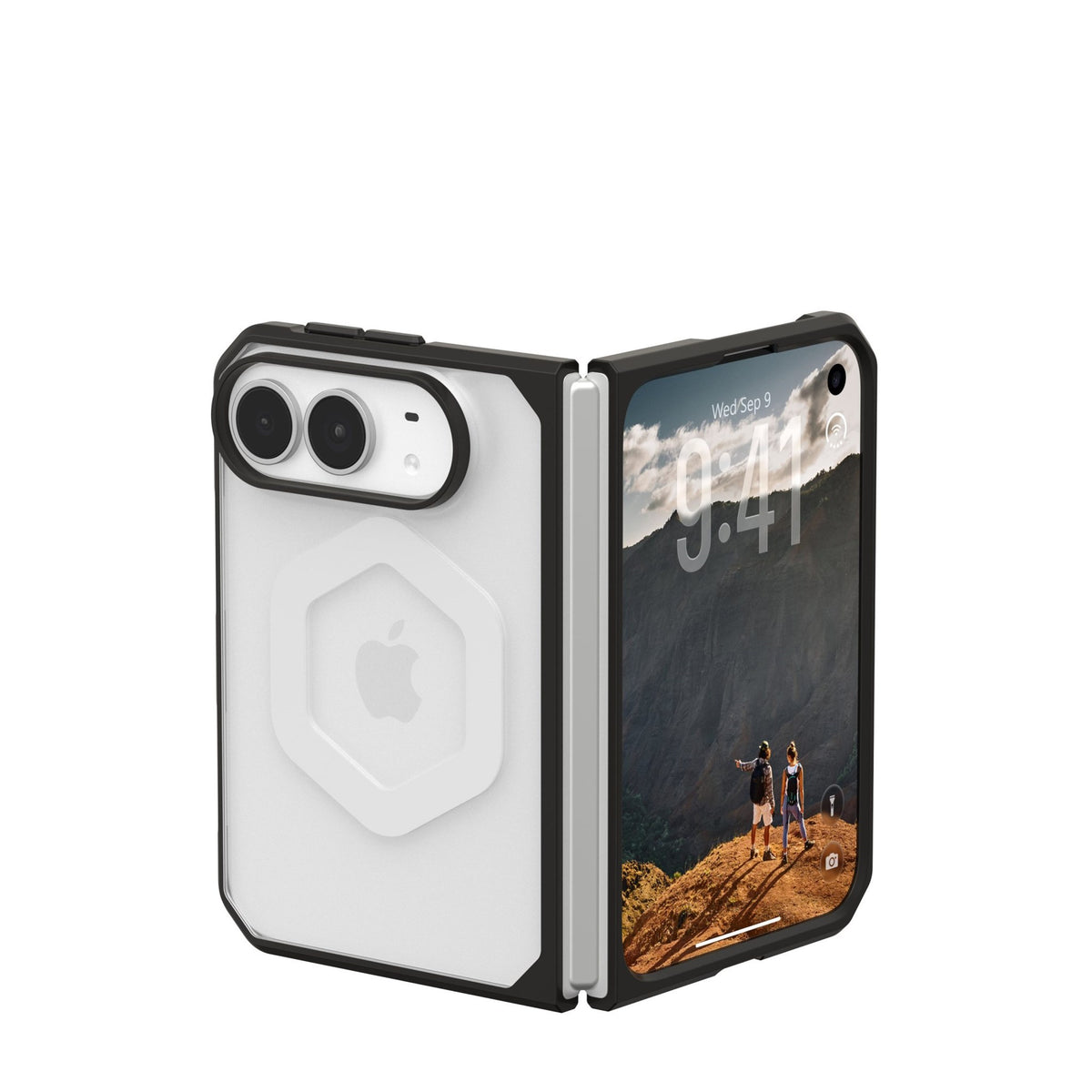 iPhone Duo UAG Mouve Deksel - MagSafe Kompatibel - Gjennomsiktig / Svart