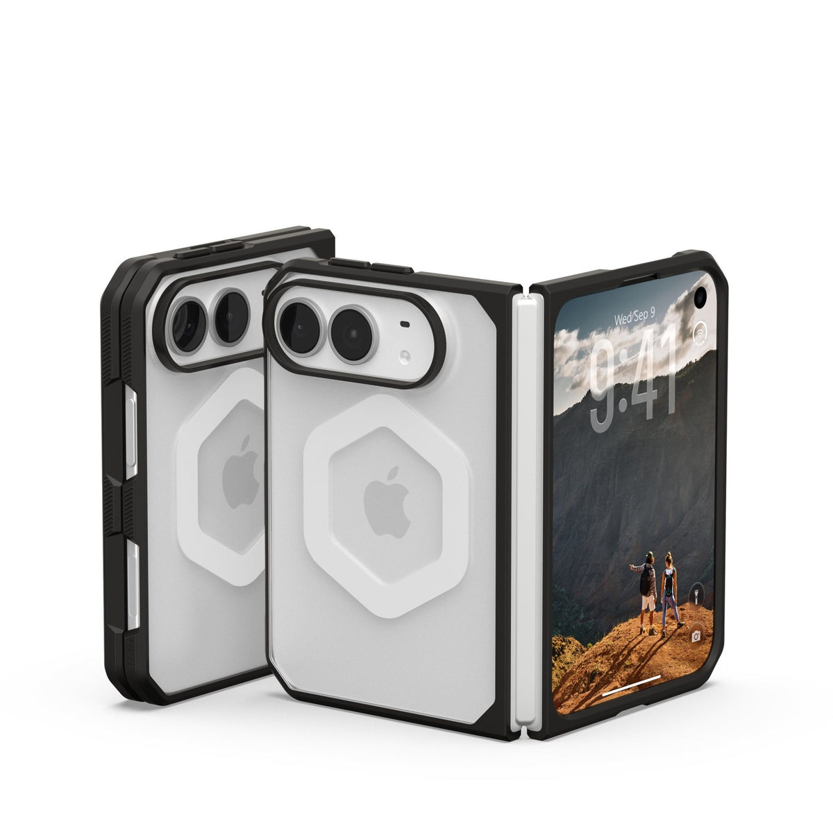 iPhone Duo UAG Mouve Deksel - MagSafe Kompatibel - Gjennomsiktig / Svart