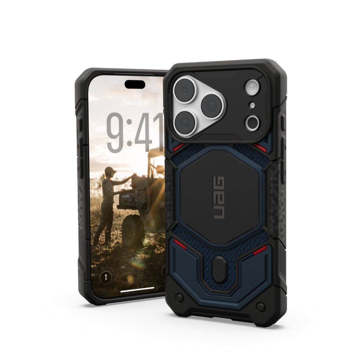 iPhone 18 Pro / 17 Pro UAG Monarch Pro Deksel - MagSafe Kompatibel - Kevlar Mallard